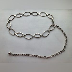 Silver Metal Chain Belt